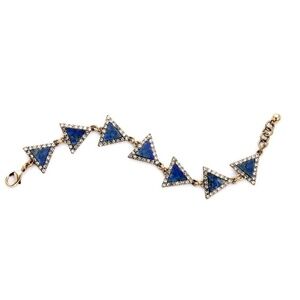 Goldtone Sodalite Crystal Bracelet